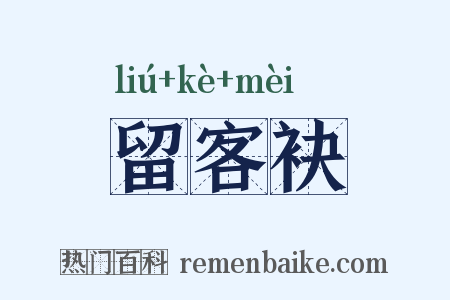 留客袂是什么意思的图片